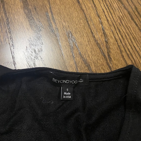 NWT BEYOND YOGA easy gather midi jumpsuit pockets black small - Picture 4 of 5